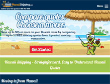 Tablet Screenshot of hawaiishipping.com